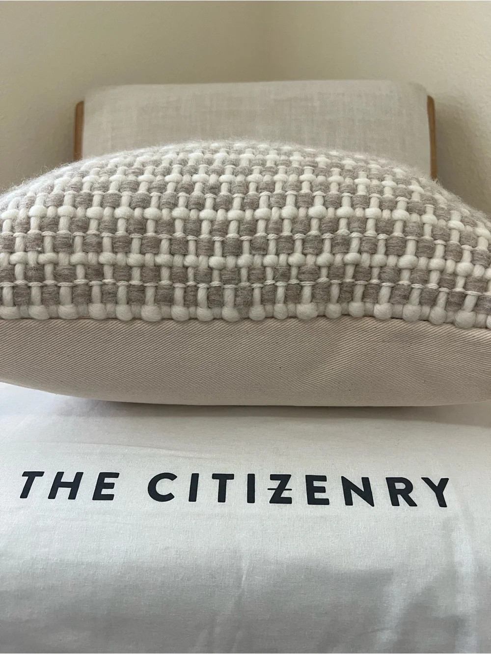 The Citizenry Aventura Sand Accent Pillow (18in x 18in)